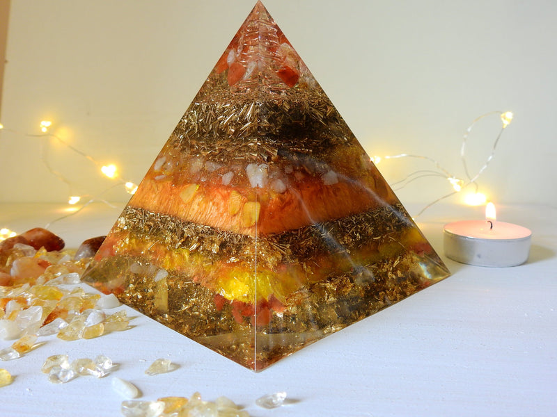 Large Sun Spirit Orgone Pyramid Pyramid OrgonChi 